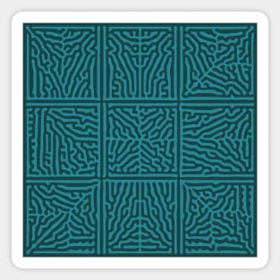 Turing Pattern Squares (Green) Magnet